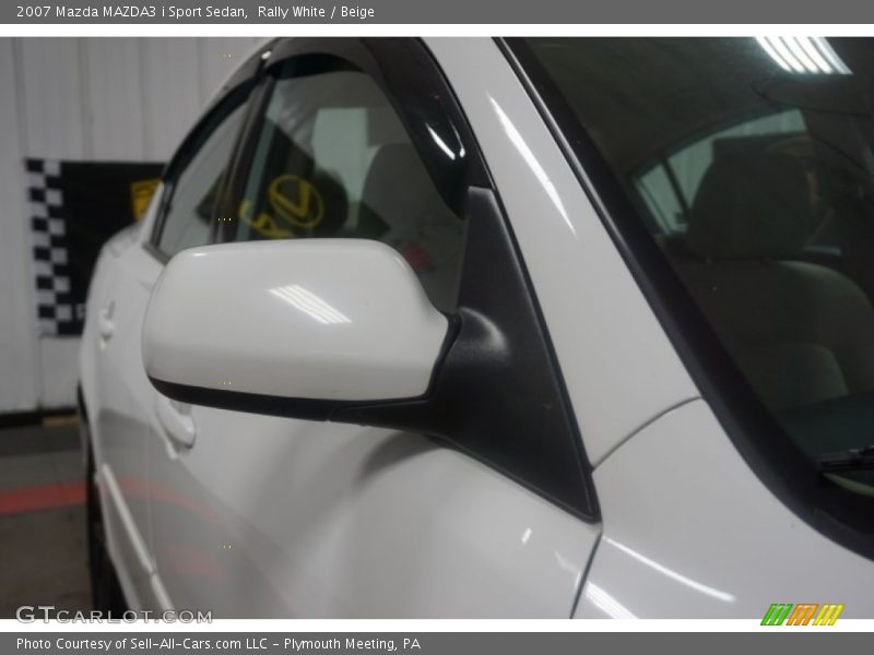 Rally White / Beige 2007 Mazda MAZDA3 i Sport Sedan