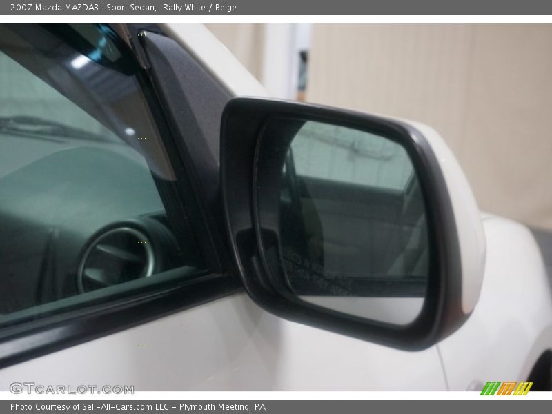 Rally White / Beige 2007 Mazda MAZDA3 i Sport Sedan