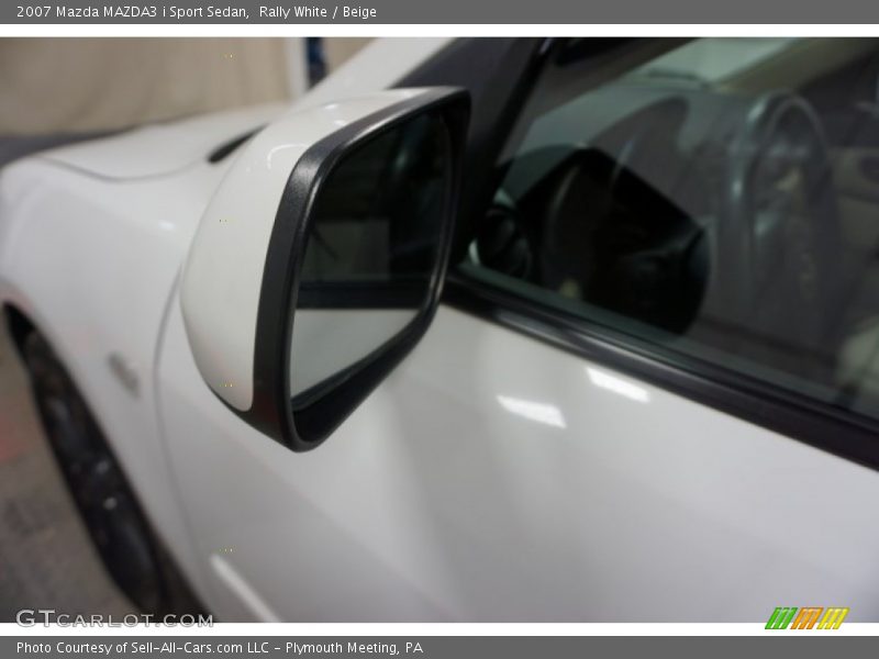 Rally White / Beige 2007 Mazda MAZDA3 i Sport Sedan