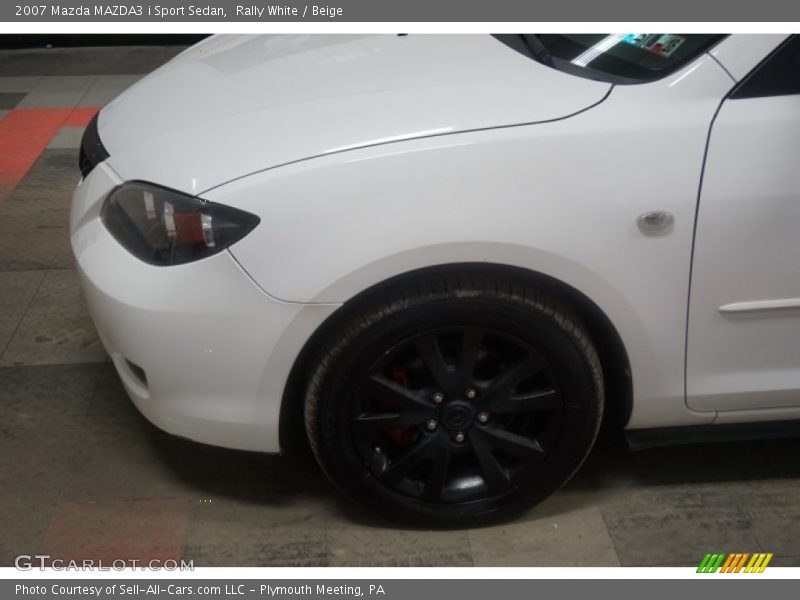 Rally White / Beige 2007 Mazda MAZDA3 i Sport Sedan