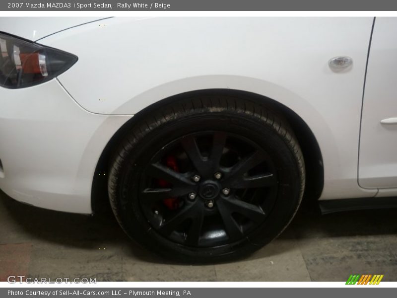 Rally White / Beige 2007 Mazda MAZDA3 i Sport Sedan