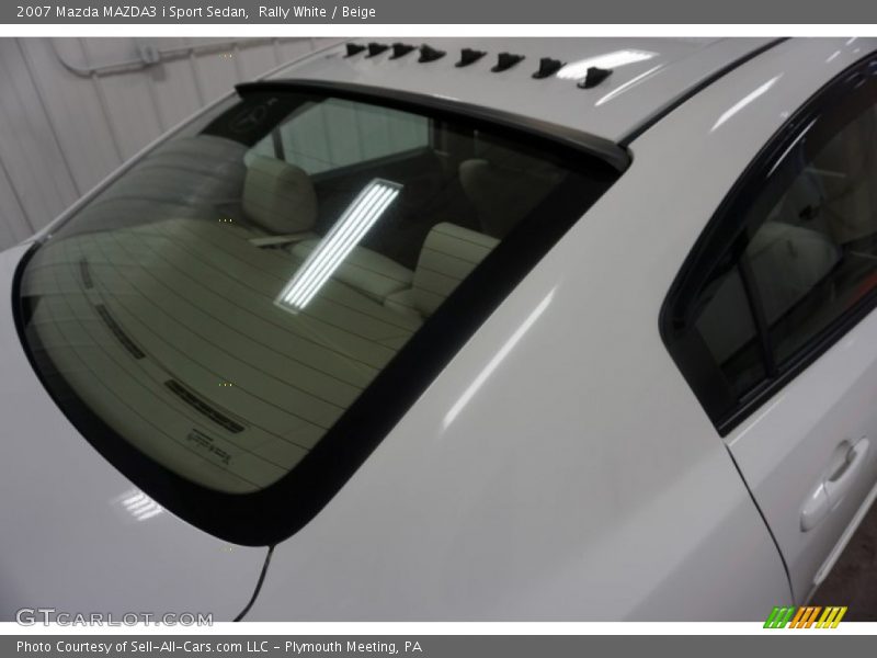 Rally White / Beige 2007 Mazda MAZDA3 i Sport Sedan