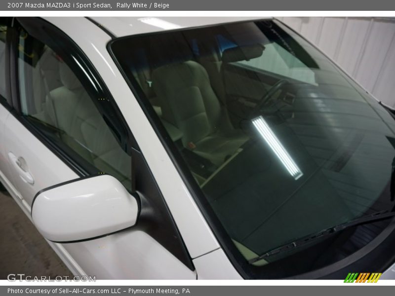 Rally White / Beige 2007 Mazda MAZDA3 i Sport Sedan