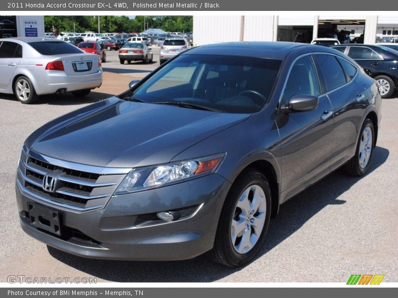 Polished Metal Metallic / Black 2011 Honda Accord Crosstour EX-L 4WD
