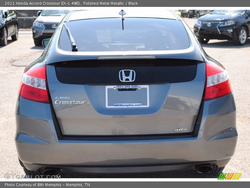 Polished Metal Metallic / Black 2011 Honda Accord Crosstour EX-L 4WD