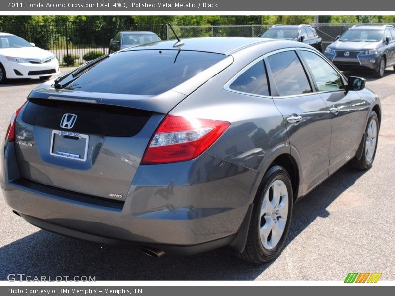 Polished Metal Metallic / Black 2011 Honda Accord Crosstour EX-L 4WD