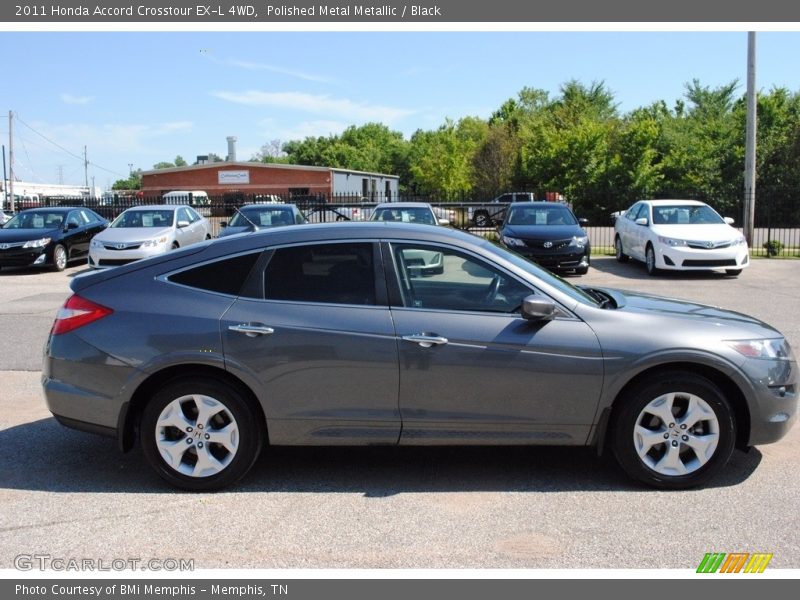 Polished Metal Metallic / Black 2011 Honda Accord Crosstour EX-L 4WD