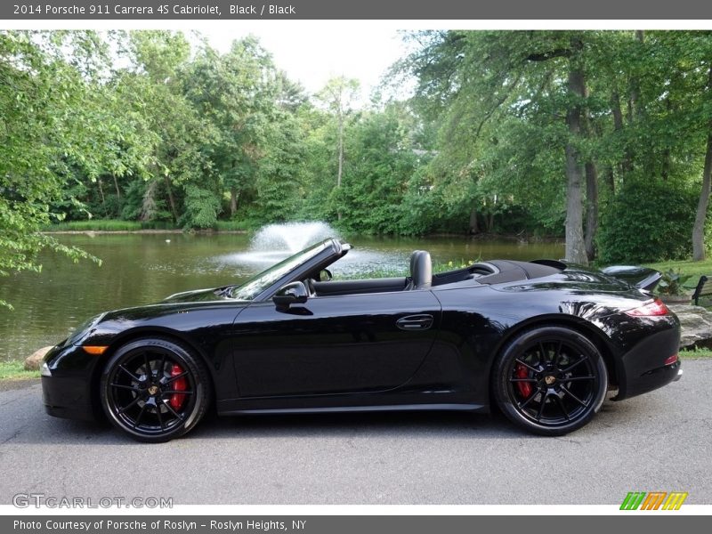 Black / Black 2014 Porsche 911 Carrera 4S Cabriolet