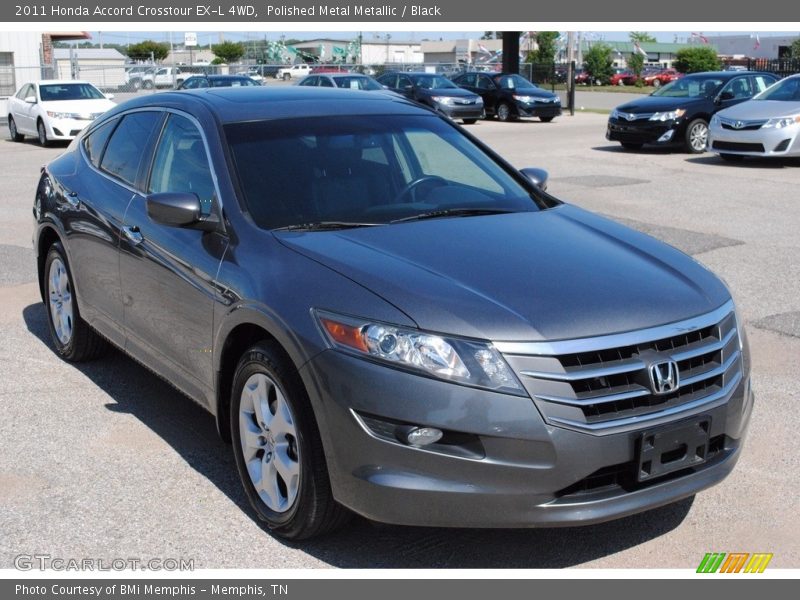 Polished Metal Metallic / Black 2011 Honda Accord Crosstour EX-L 4WD