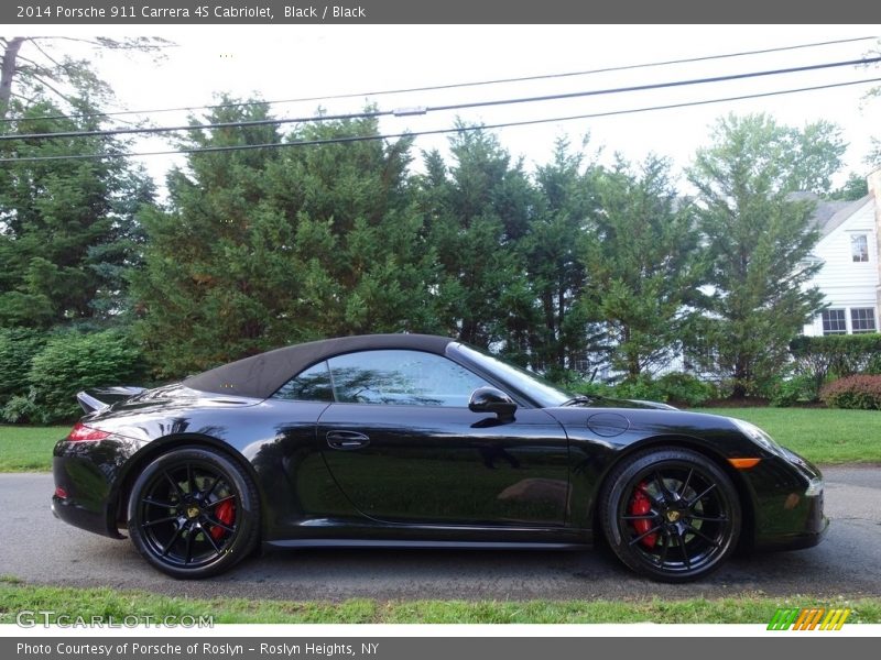 Black / Black 2014 Porsche 911 Carrera 4S Cabriolet