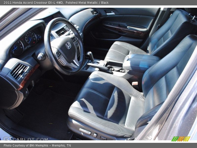 Polished Metal Metallic / Black 2011 Honda Accord Crosstour EX-L 4WD