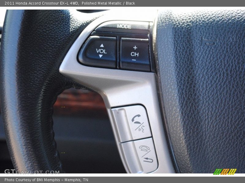 Polished Metal Metallic / Black 2011 Honda Accord Crosstour EX-L 4WD