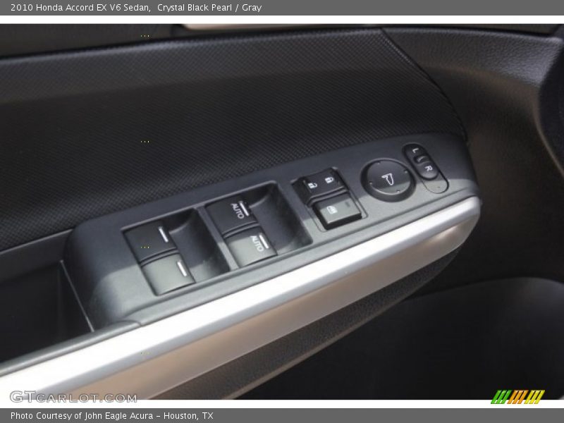Crystal Black Pearl / Gray 2010 Honda Accord EX V6 Sedan