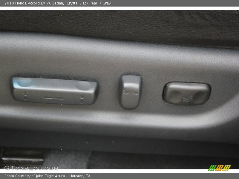 Crystal Black Pearl / Gray 2010 Honda Accord EX V6 Sedan