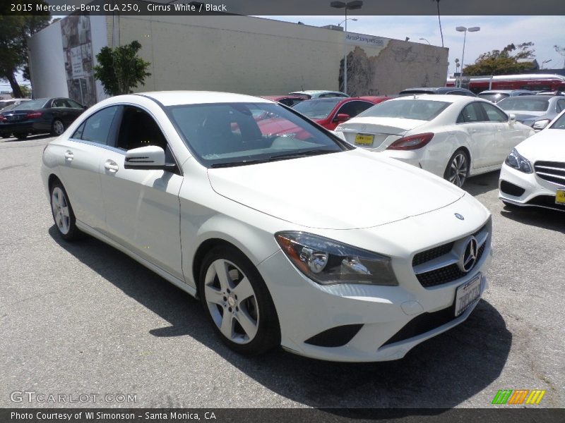 Cirrus White / Black 2015 Mercedes-Benz CLA 250