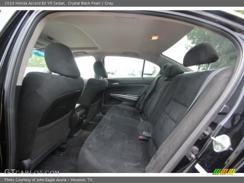 Crystal Black Pearl / Gray 2010 Honda Accord EX V6 Sedan