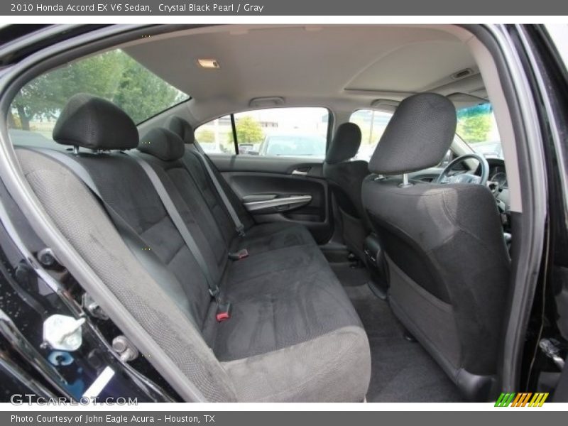 Crystal Black Pearl / Gray 2010 Honda Accord EX V6 Sedan