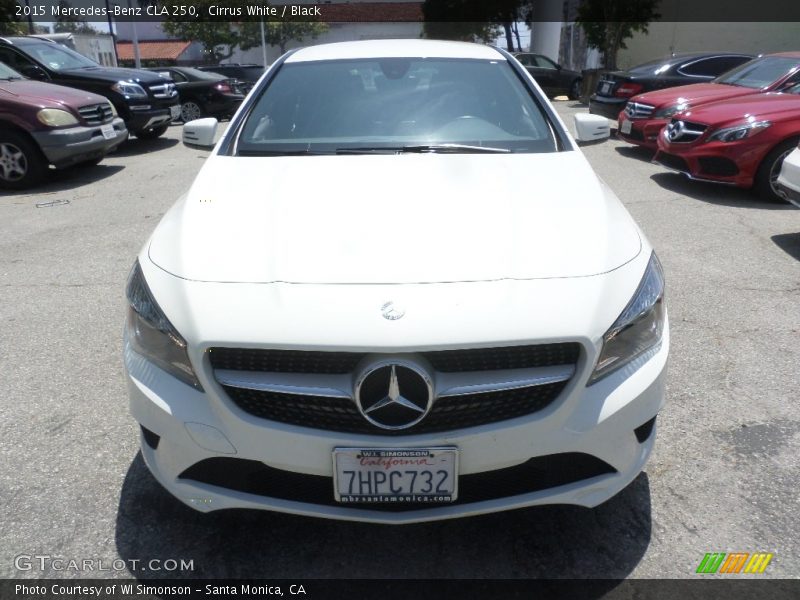 Cirrus White / Black 2015 Mercedes-Benz CLA 250