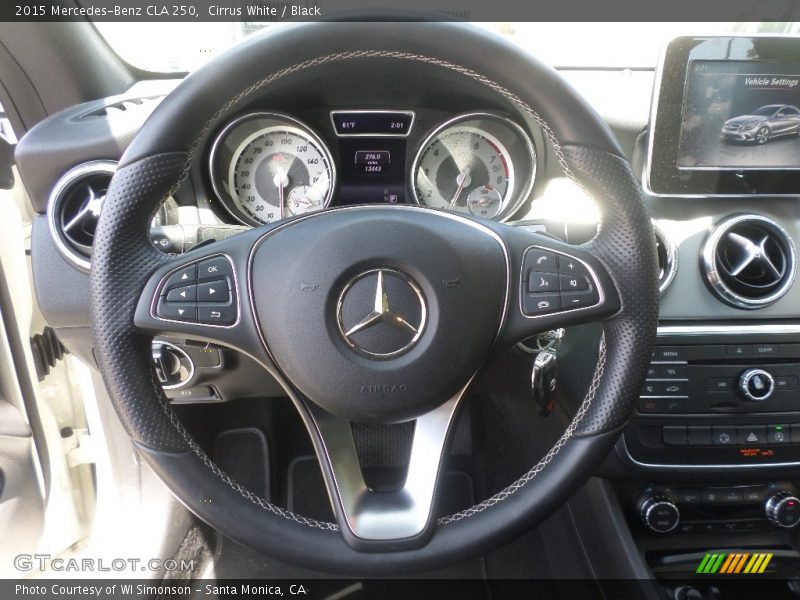 Cirrus White / Black 2015 Mercedes-Benz CLA 250