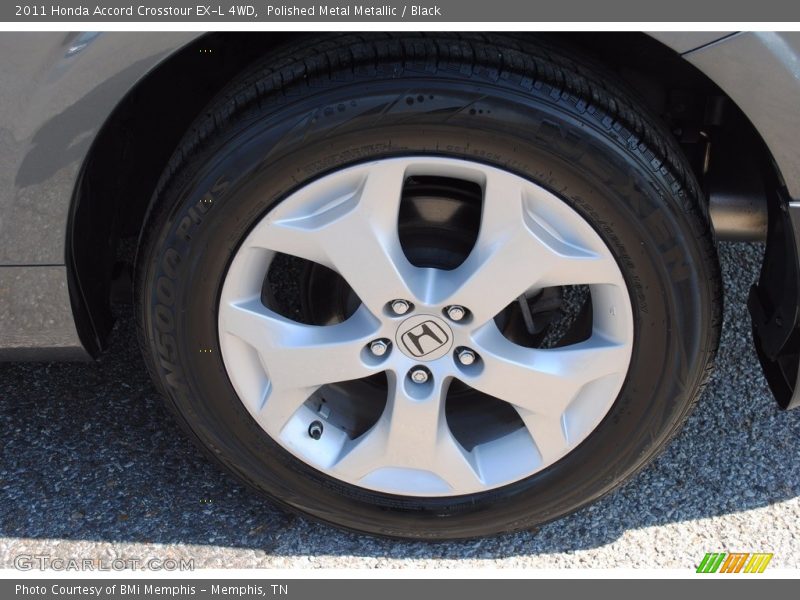 Polished Metal Metallic / Black 2011 Honda Accord Crosstour EX-L 4WD