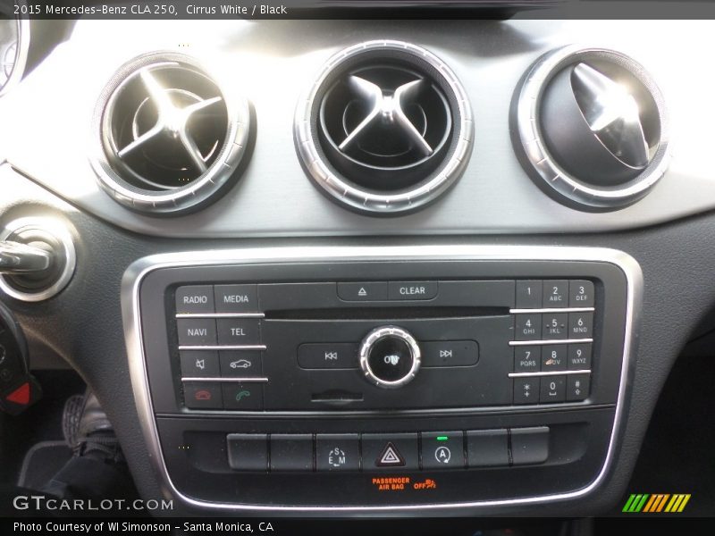 Cirrus White / Black 2015 Mercedes-Benz CLA 250