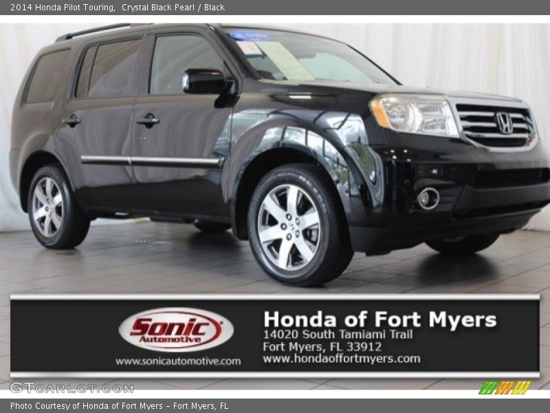 Crystal Black Pearl / Black 2014 Honda Pilot Touring
