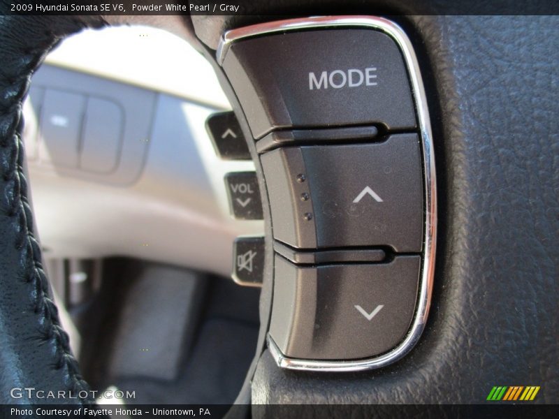 Powder White Pearl / Gray 2009 Hyundai Sonata SE V6