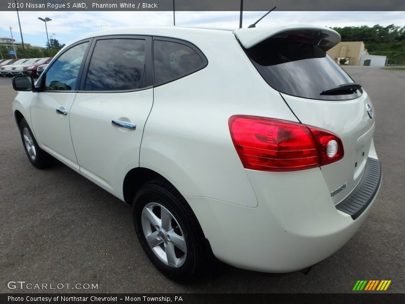Phantom White / Black 2010 Nissan Rogue S AWD