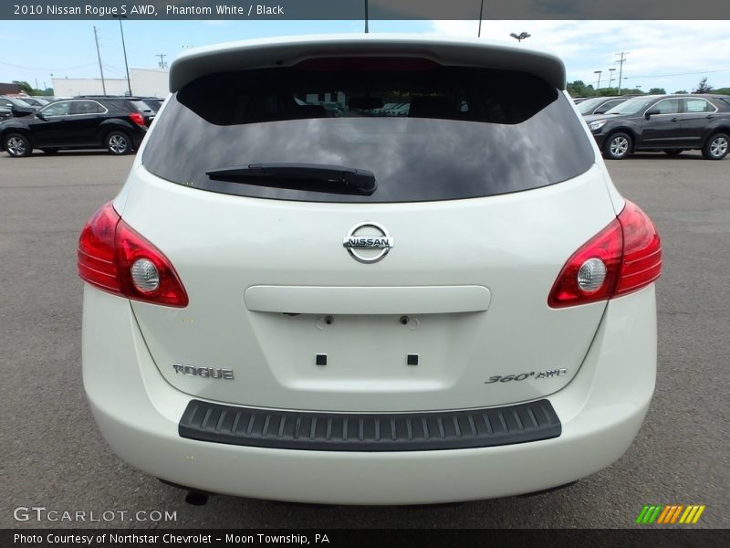 Phantom White / Black 2010 Nissan Rogue S AWD