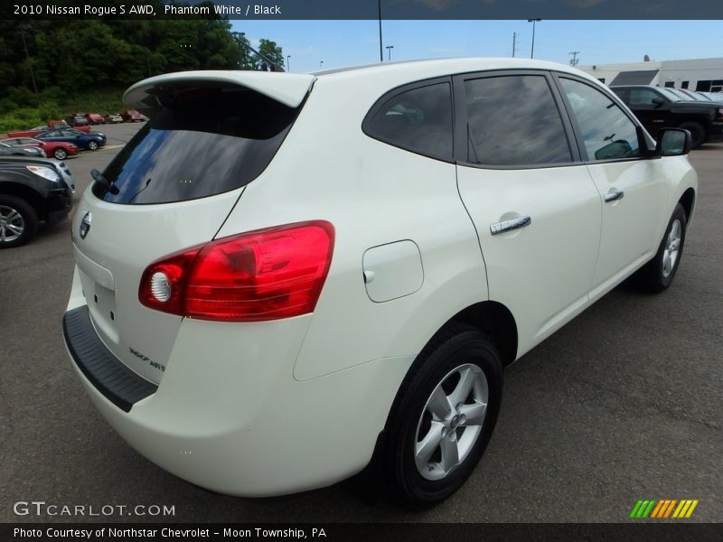 Phantom White / Black 2010 Nissan Rogue S AWD