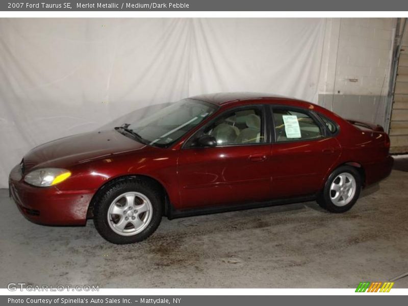 Merlot Metallic / Medium/Dark Pebble 2007 Ford Taurus SE
