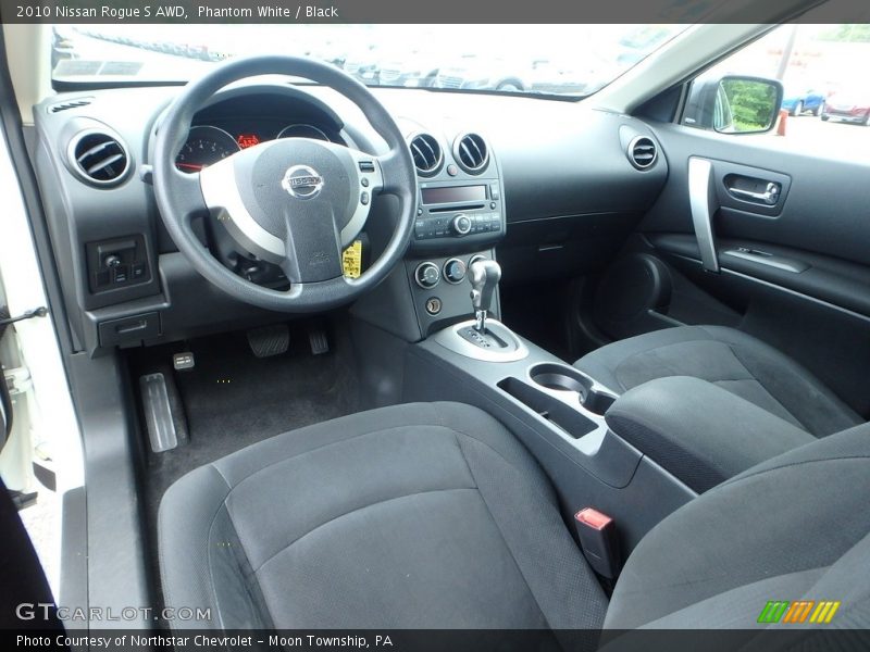 Phantom White / Black 2010 Nissan Rogue S AWD