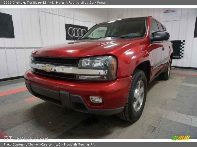 Majestic Red Metallic / Dark Pewter 2002 Chevrolet TrailBlazer LT 4x4