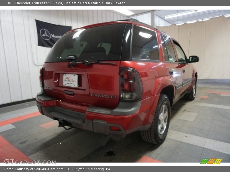 Majestic Red Metallic / Dark Pewter 2002 Chevrolet TrailBlazer LT 4x4