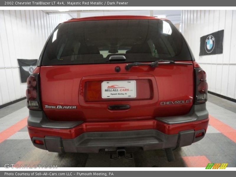 Majestic Red Metallic / Dark Pewter 2002 Chevrolet TrailBlazer LT 4x4
