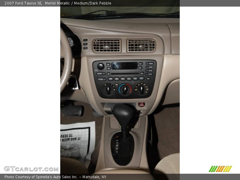 Merlot Metallic / Medium/Dark Pebble 2007 Ford Taurus SE