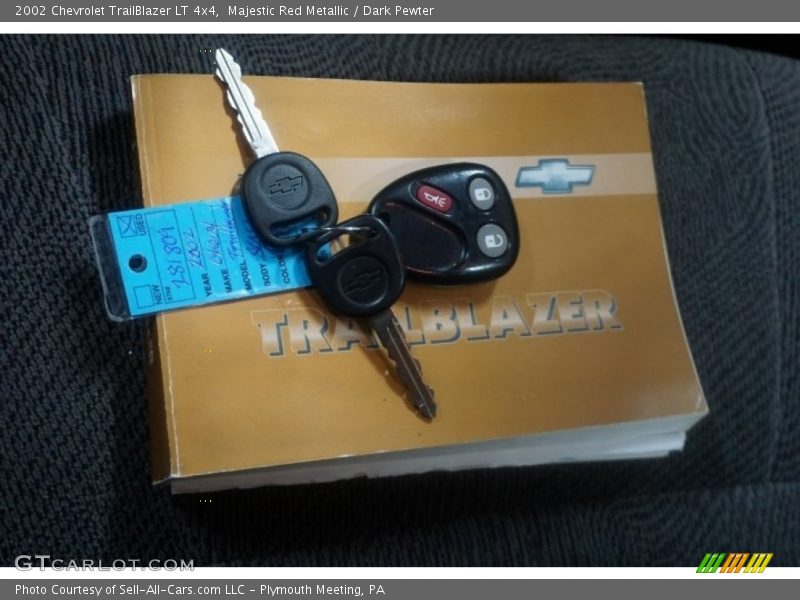 Majestic Red Metallic / Dark Pewter 2002 Chevrolet TrailBlazer LT 4x4