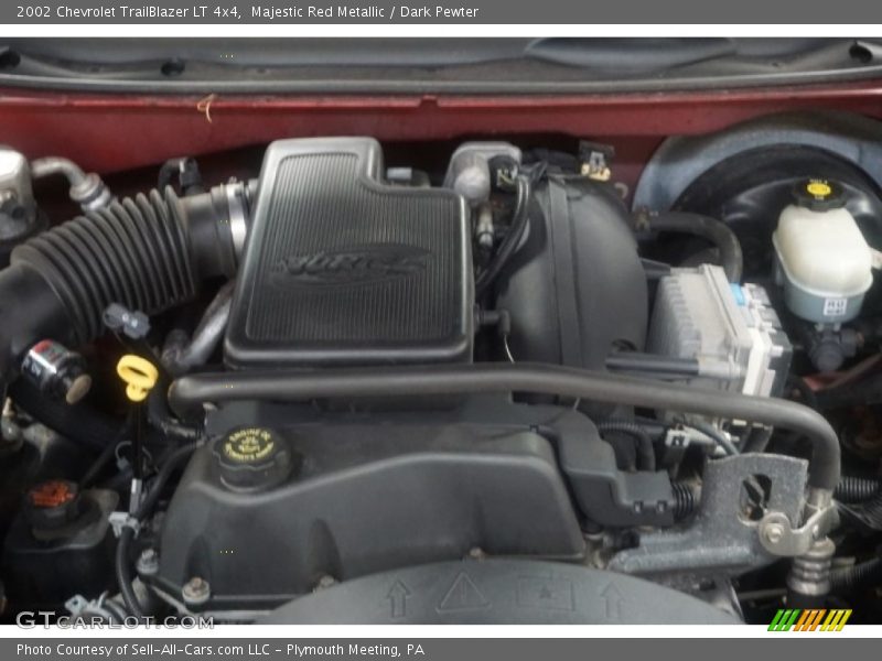Majestic Red Metallic / Dark Pewter 2002 Chevrolet TrailBlazer LT 4x4
