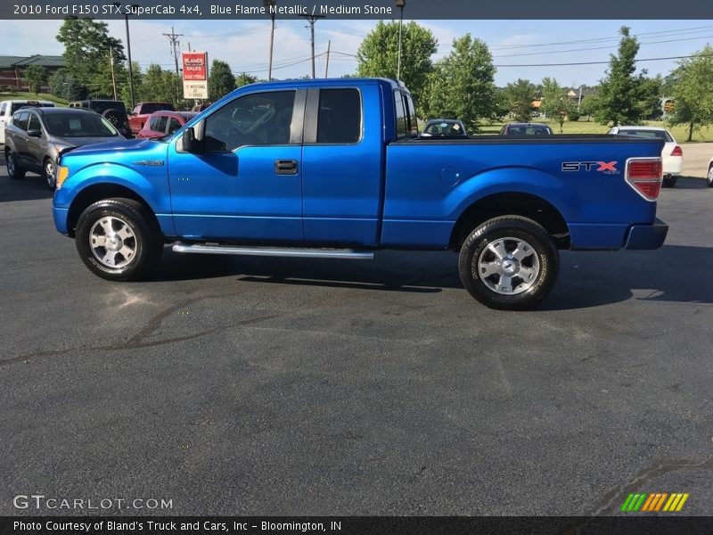 Blue Flame Metallic / Medium Stone 2010 Ford F150 STX SuperCab 4x4