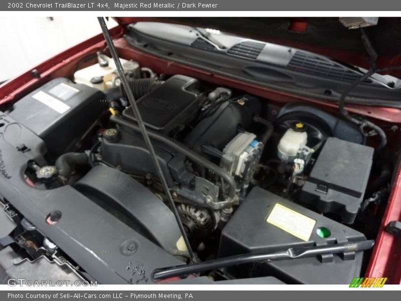 Majestic Red Metallic / Dark Pewter 2002 Chevrolet TrailBlazer LT 4x4