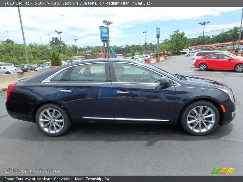 Sapphire Blue Metallic / Medium Titanium/Jet Black 2013 Cadillac XTS Luxury AWD