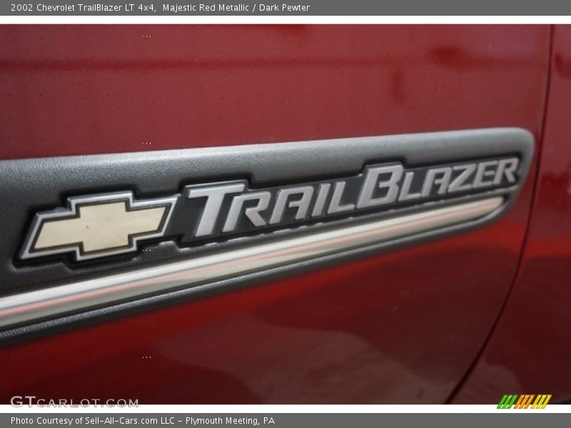 Majestic Red Metallic / Dark Pewter 2002 Chevrolet TrailBlazer LT 4x4