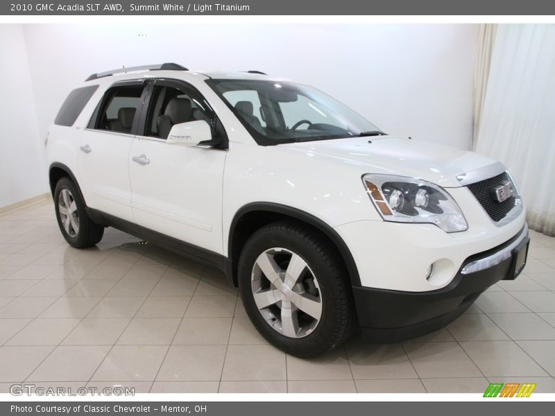 Summit White / Light Titanium 2010 GMC Acadia SLT AWD