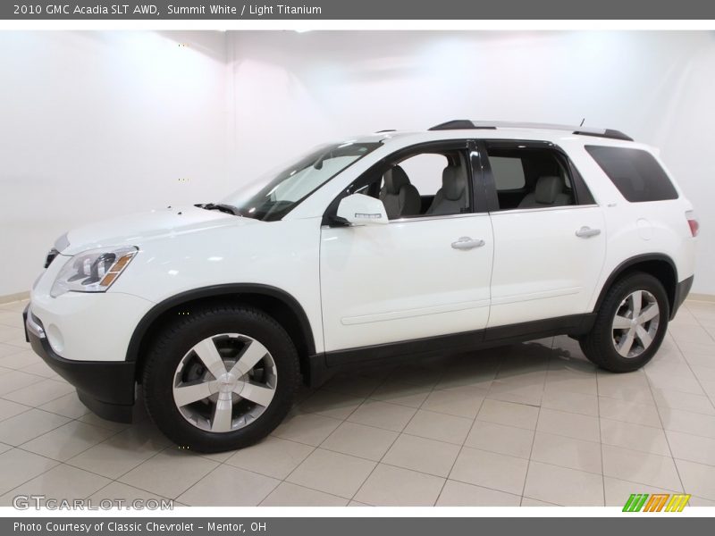 Summit White / Light Titanium 2010 GMC Acadia SLT AWD