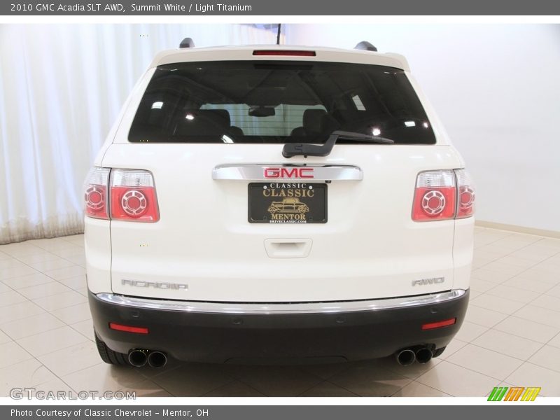 Summit White / Light Titanium 2010 GMC Acadia SLT AWD