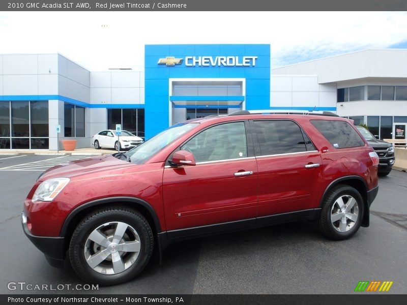 Red Jewel Tintcoat / Cashmere 2010 GMC Acadia SLT AWD