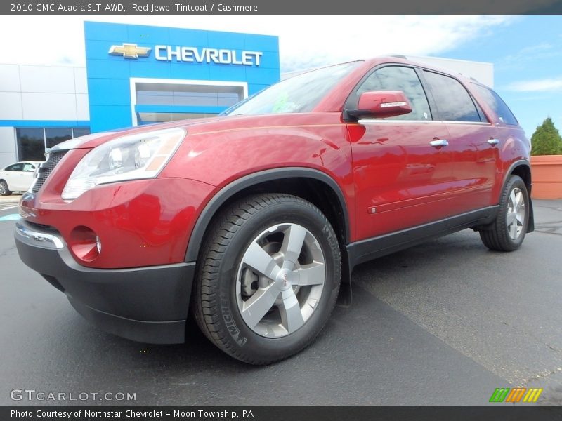 Red Jewel Tintcoat / Cashmere 2010 GMC Acadia SLT AWD