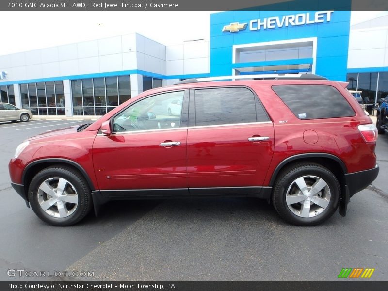 Red Jewel Tintcoat / Cashmere 2010 GMC Acadia SLT AWD