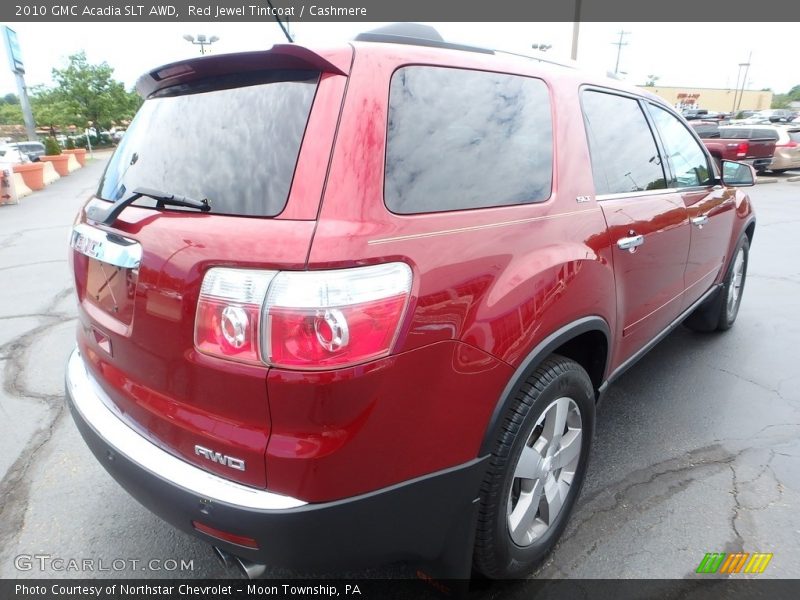 Red Jewel Tintcoat / Cashmere 2010 GMC Acadia SLT AWD