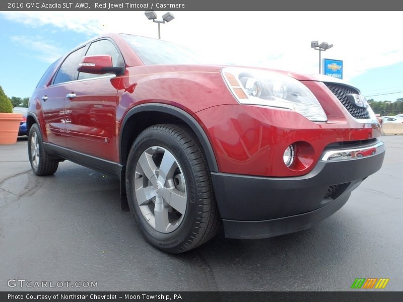 Red Jewel Tintcoat / Cashmere 2010 GMC Acadia SLT AWD